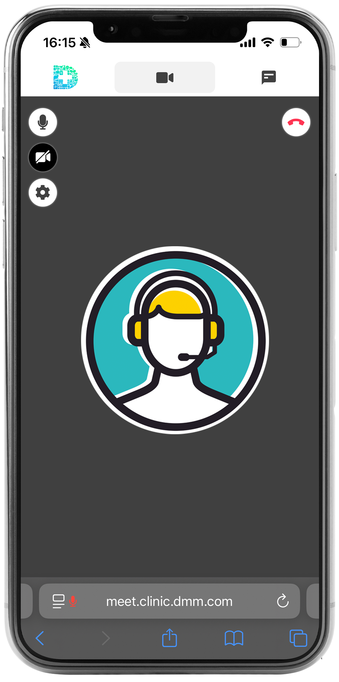 DMMオンラインクリニックの診療時にクーポン適用を確認する様子