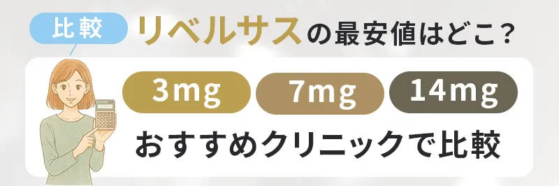 リベルサスの用量別にクリニックの料金を比較