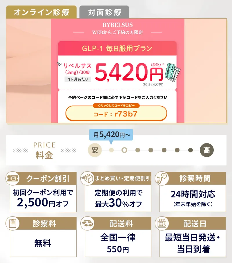 DMMオンラインクリニックの公式サイトへ